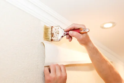 Pose de papier peint à Gouaux-de-Larboust — revêtements muraux et toiles de verre